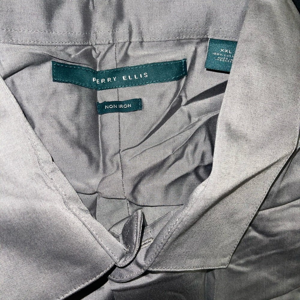 Perry Ellis Gray XXL Long Sleeve Shirt